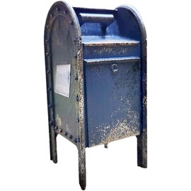 American Payphone 1:12 Scale Model Vintage Payphone Mailbox Model Decoration Mini Dollhouse Furniture Collection for Living Room Home Retro Ornament (Mailbox)