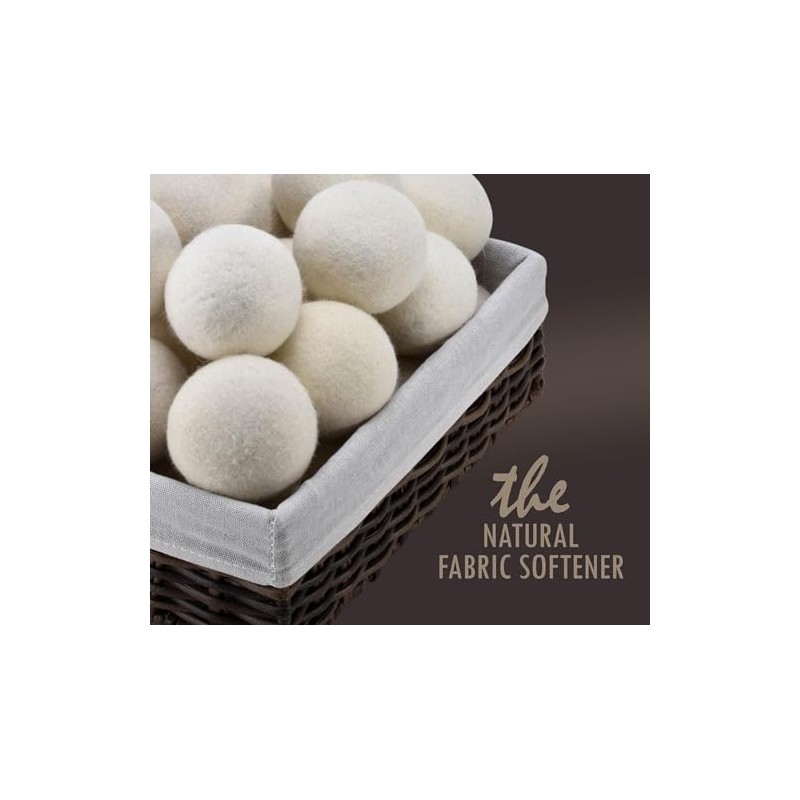 Wool Dryer Balls Softener Pack of 6