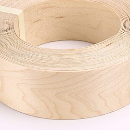 Skelang Maple 2" x 50' Roll Wood Veneer Edge Banding Preglued Iron-On with Hot Melt Adhesive Edgebanding Flexible Wood Tape