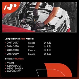 A-Premium Bujías de Iridio Platino Compatible con Ford Escape 2017-2019, Fusion 2014-2020, 1.5L, Paquete de 4