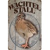 Weatherproof Door and Gate Sign for Quail Fans - Funny
