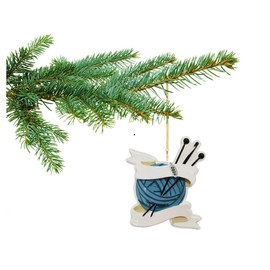 Knitting Gifts, Gifts for Knitters, Knitters Gifts, 2024 Knitting Christmas Ornament Colorful, Easy to Personalize at Home - Comes in a Pretty Organza Gift Bag so It's Ready for Giving