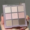 9-Color Glitter & Pastel Eyeshadow Palette - Long-Lasting, Creamy, Waterproof,