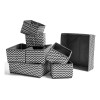 8pc Organizadorez Ropa Interior Y Almacenamiento Plegables Gris Fouortunate-bee