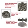6PK Spiffy 11cm Jumbo Heavy Duty Stainless Steel Dishwashing Scourers