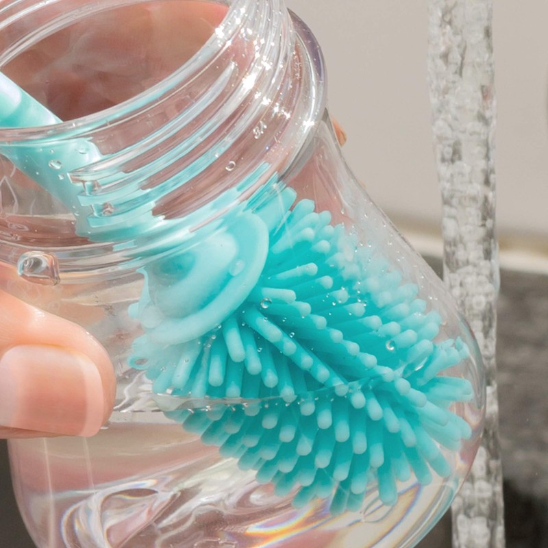 Chicco 9.5” Silicone Bottle Brush with Food-Grade Silicone Bristles |