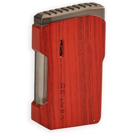 Vertigo Recoil Marble Grain Single Torch Butane Lighter, Fold Out Cigar Punch