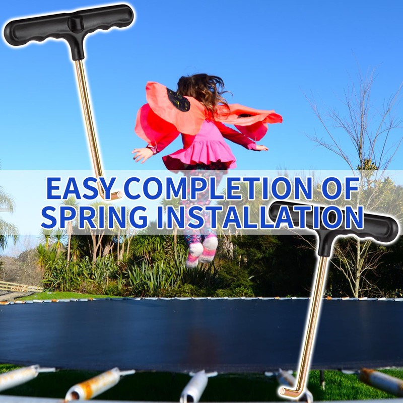 DZSEE Trampoline Spring Puller Tool Kit, T-Handle Spring Hook, Motorcycle