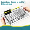 JASIWAY Dish Drying Rack in Sink, Over The Sink Colander
