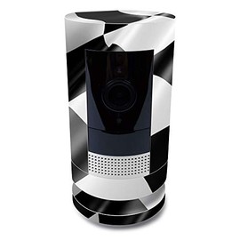 MightySkins Skin for Ring Stick Up Cam Battery - Race Flag | Protective, Durable, and Unique Vinyl Decal wrap Cover | Easy to Apply, Remove, and Change Styles | Made in The USA