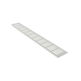 MS Fittings F1 Ventilation Grille Plate/Heater Cover 80 x 200 mm Assorted Colours (Silver Anodised)