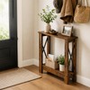 ZEXVIDA Slim Side Table, 6.6 Inch Ultra Narrow End Table