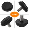 ONEHOME 16 Pack 5/16-18 Stainless Steel Adjustable Threaded Furniture Leg