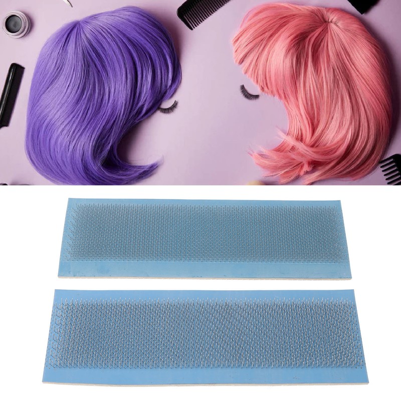 2pcs Hair Holder Dragging Mat Stainless Steel Needle Hair Extensions