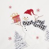 texpot Christmas Tablecloth with Embroidery Snowman Winter Advent Christmas Table