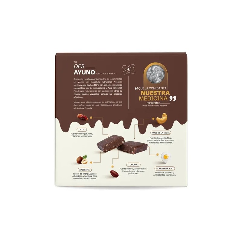 Barritas De Proteína Flora01 Des_ayuno Chocoavellana 4 Pzs