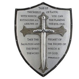 Roman Giftware Inc., Inspirational Armour of God Collection, 6.5" H Armor of GOD Wall Plaque,Religious, Inspirational, Durable (1x5x6)