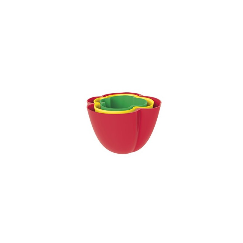 zakdesigns"Pepper" Bowl, Multi-Colour, 3-Piece