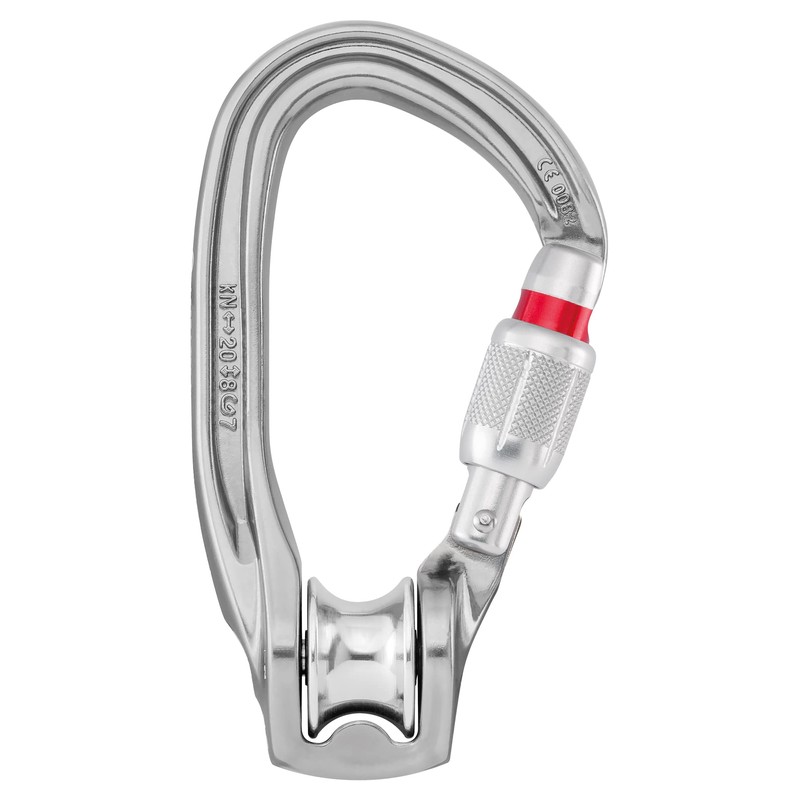 Petzl P75 SL NEW ROLLCLIP Z Pulley Carabiner with Gate