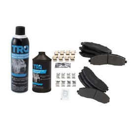 TRQ Front & Rear Brake Pads Brake Chemical Kit Semi-Metallic Compatible with 2013-2020 Ford F-250 Super Duty F-350 Super Duty 2013-2016 F-450 Super Duty