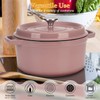 Dutch Oven 4 Quart Pink, Dutch Oven Pot with Lid