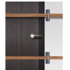 Qinwuwu 2Pcs Closed Bar Holder for Door Barricade, Close Bar