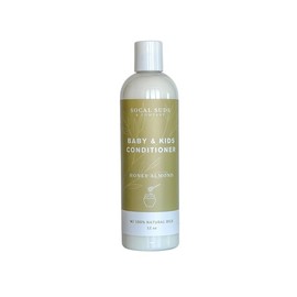 SoCal Suds & Company Baby & Kids Conditioner - Tear-Free Toddler Hair Conditioner with Moisturizing Oils for Tangle-Free Hair - Gentle for Curly & Sensitive Hair - Honey Almond, 12oz - 2 Pack