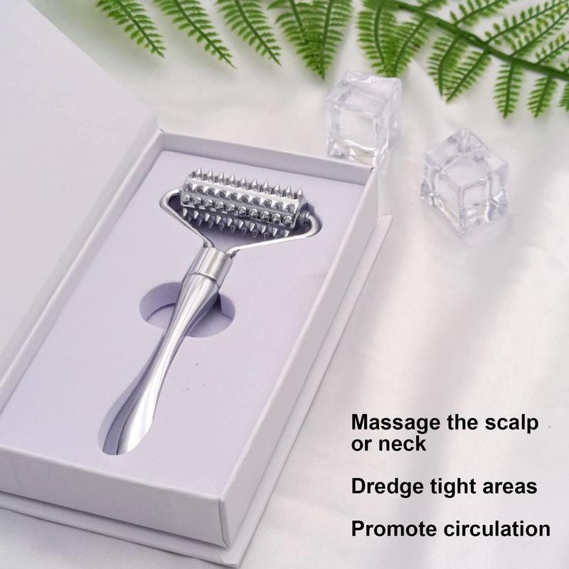 Acupuncture Massage Roller, Face Massage Roller, Metal Massage Roller Promotes