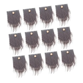 MAGICLULU 24sets Pre-Cut Gnome Beard Accessories of Faux Beard Crafts for Gnome Dolls and Holiday Decor for Family Projects and Creative Fun