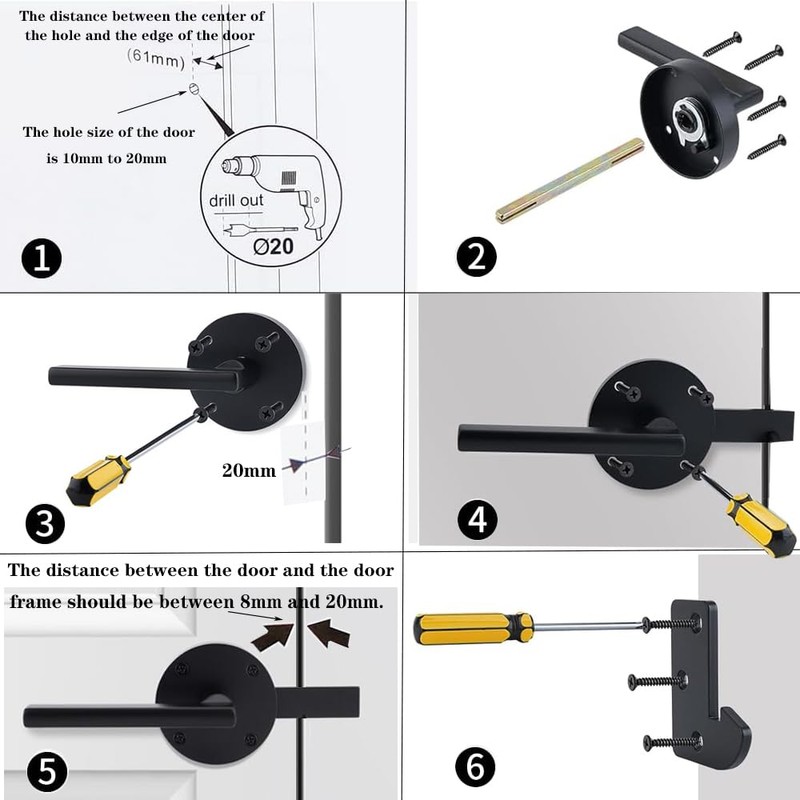 Gate Latch for Wooden Fence Double Side Gate Latch Heavy