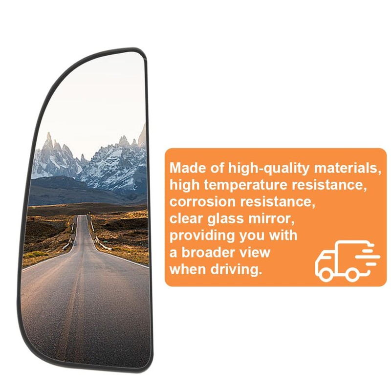Senzeal Driver Side Lower Mirror Glass Replacement for Dodge Ram