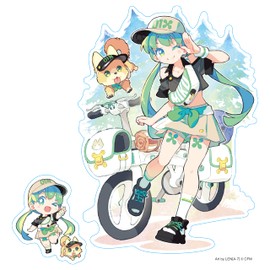 Hatsune Miku (GL) Sticker that can be applied to cloth (M Size)