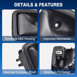 TOTMOX Car Inner Door Handle, Door Pull Handle Auto Interior Door Handles Compatible with Opel Vivaro 2001-2014,7700432705 7700432706, Rear Left