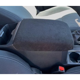 Auto Console Covers- Center Console Cover Fits Toyota Tacoma 2005-2015 Fleece Armrest Protector Soft Anti-Pill Fabric Interior Protection - Black
