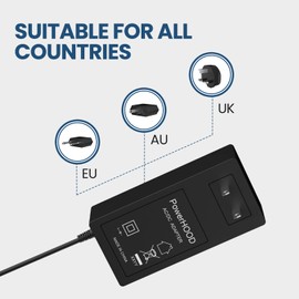 PowerHOOD Adapter Compatible with Vifa Helsinki Model VIFA040 Hi-Resolution Bluetooth 4.0 Portable Wireless Speaker 19Wh Li-Ion Rechargeable Battery 12VDC 1.8A 2A 12V Power Supply Charger Cord