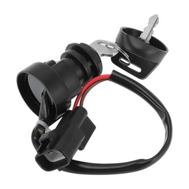 PARSLUCK Ignition Key Switch for Yamaha Big Bear 400 2002-2008 for Yamaha Raptor 700 700R YFZ450R 2009-2024 2 Pins ATV Ignition Switch Key Set with Cap No.4SH825100000/4SH825100100