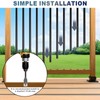50Pack 36" Aluminum Deck Balusters Round Black Deck Railing Stair