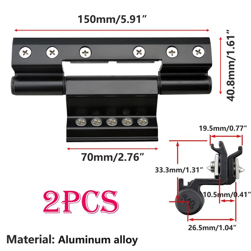 Qrity 2 PCS Casement Window Hinge Casement Door Hinges, 150mm