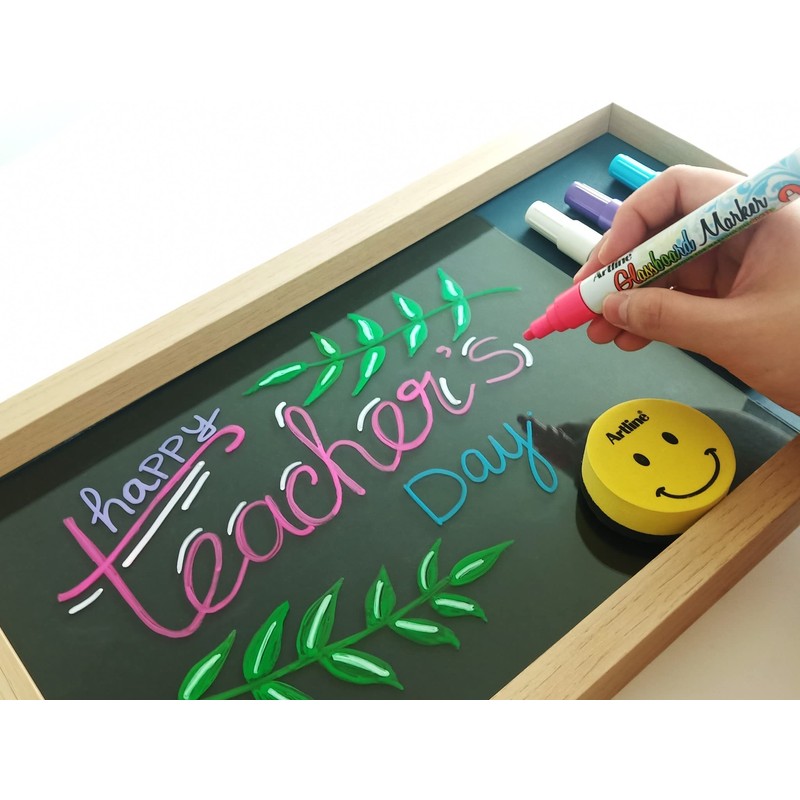 Artline Glass Markers Assorted Colours (Pack of 4)