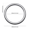4 Inch Metal O Ring, 2 Pcs Seamless Welded 304