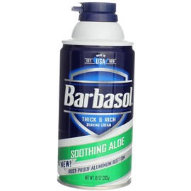 Barbasol Soothing Aloe Thick & Rich Shaving Cream 10 Oz (Pack of 5)