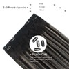Sassina Invisible Wire Hair Extensions Real Human Hair with Transparent