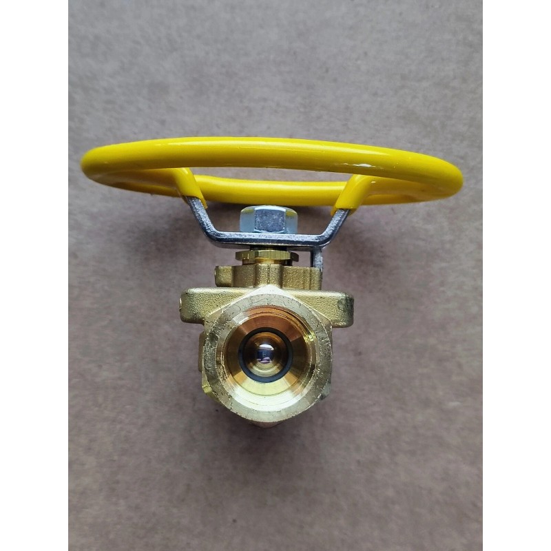 Parker 1/2" PTF Female (Short NPT Threads) Brass Industrial Ball