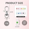 PKRFCJ 20Pcs Pen Holder for Lanyard, Mini Retractable Pen Holder