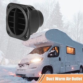 X AUTOHAUX 4pcs Warm Air Vent Outlet 42mm Auto Car Heater Duct Hose Pipe 360 Degrees Rotatable Car Parking Heater Air Conditioner Steering for Car Bus Boat