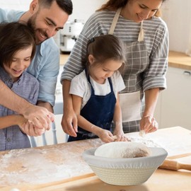 Bread Proofing Basket,Round Oval Bread Proofing Baskets Cotton Rope | Baking Supplies, Pastry Making Storage Container for Baking Lovers