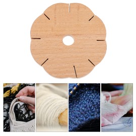 EXCEART DIY Braiding Disc Set Wooden Kumihimo Braiding Disk Braiding Plate Braiding Loom Braiding Board Weaving Tools Rope Braid Tools for DIY Crafts Bracelet Cord Braid Disc