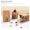 MAGICLULU 10pcs Christmas House Cardboard Treat Boxes House Shaped Paper