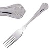 Heavy Duty Kings Pattern Stainless Steel Cutlery Catering Dinner Knive Fork (Kings Table Fork Pack of 6)