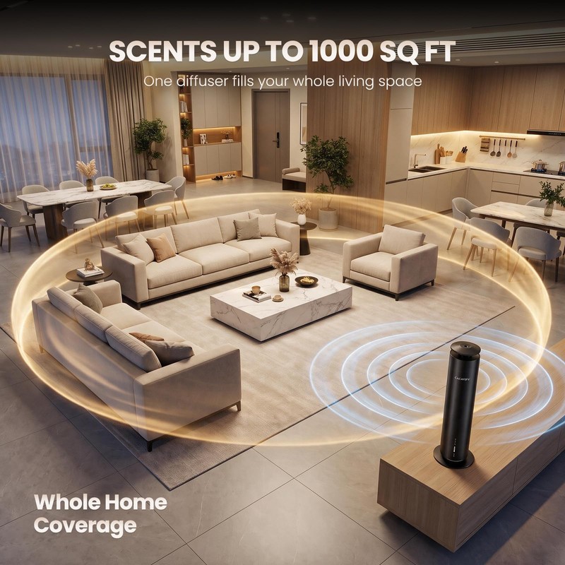 Waterless Essential Oil Diffuser for Large Room up to 1000